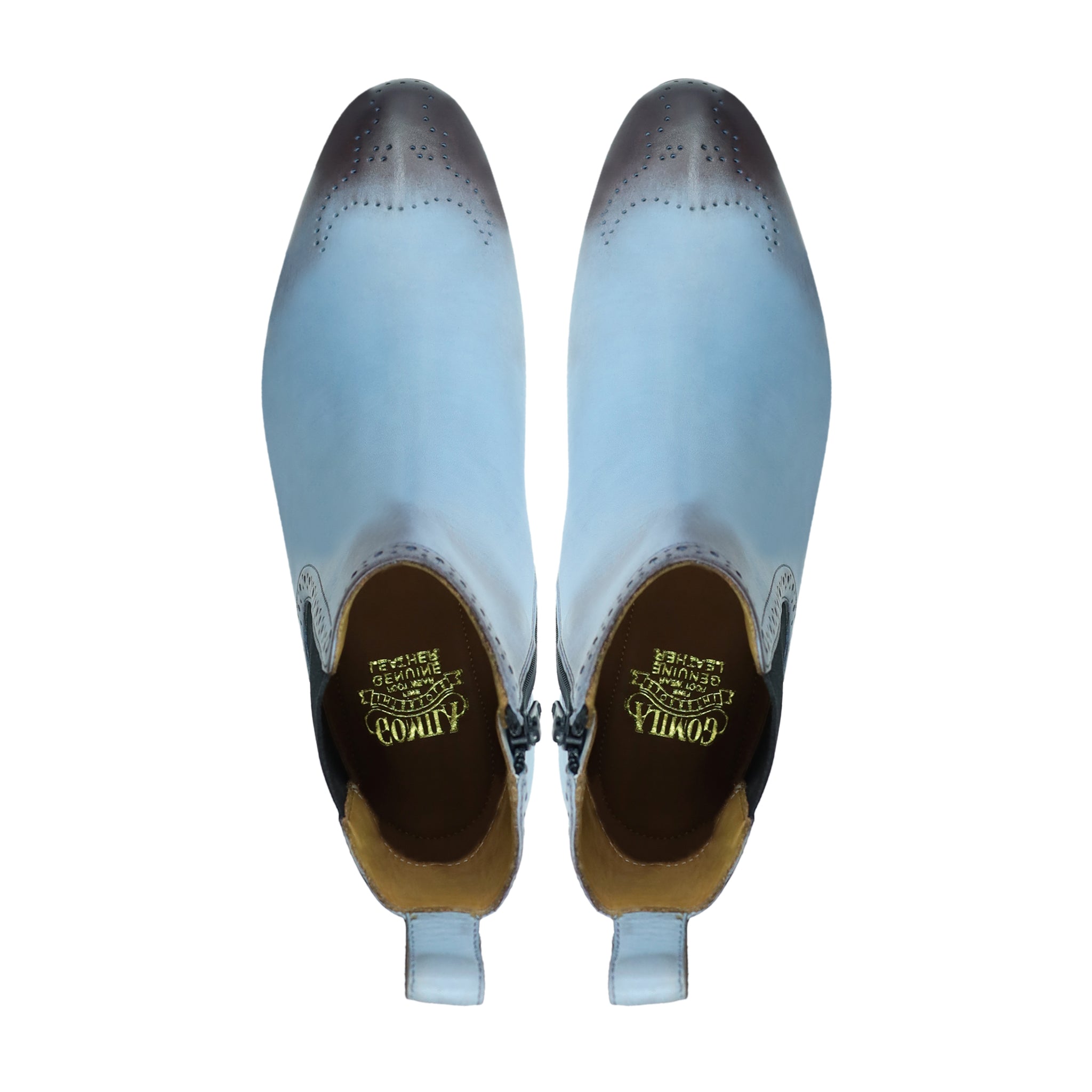 Lakewood - Men's Burnished Ice Blue Calf Leather Chelsea Boot