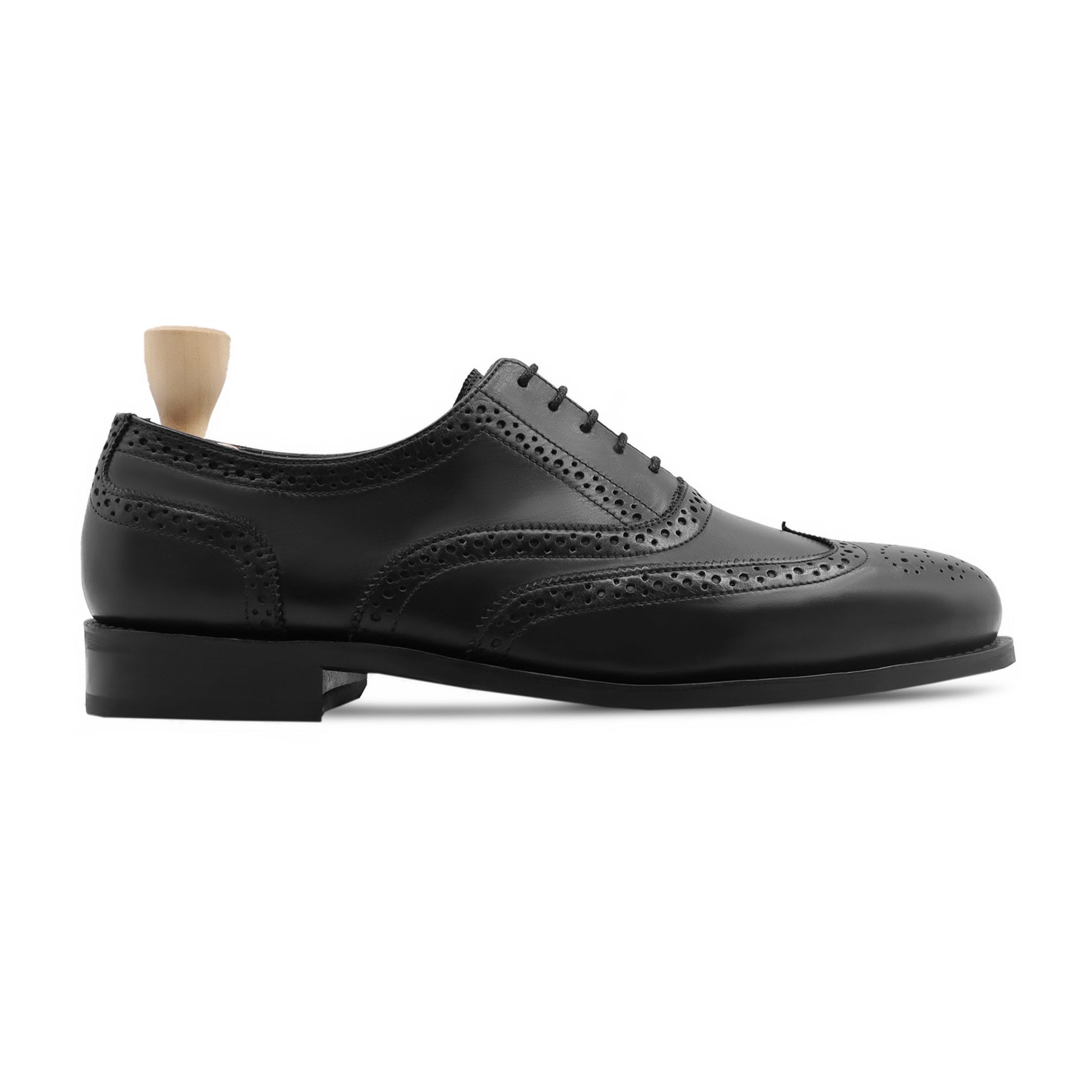 Seyles - Men's Black Calf Leather Oxford Shoe - Goodyear Welted