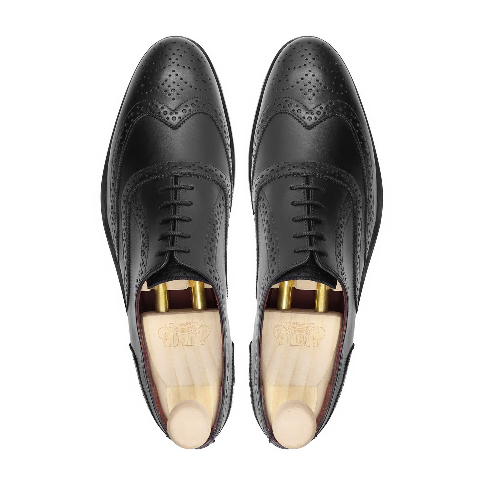 Seyles - Men's Black Calf Leather Oxford Shoe - Goodyear Welted