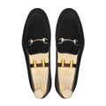 Sherlock - Men's Black Kid Suede Loafer - Goodyear Welted