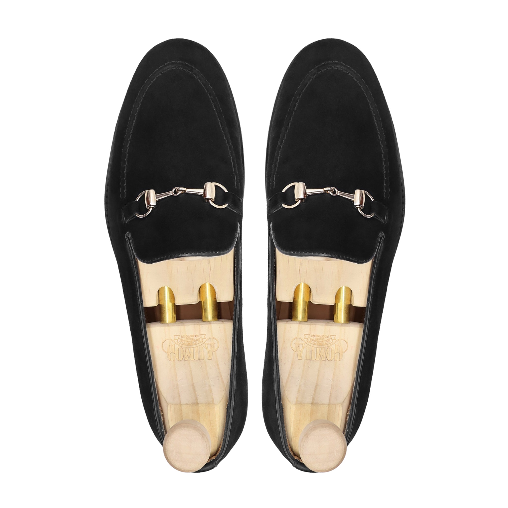 Sherlock - Men's Black Kid Suede Loafer - Goodyear Welted