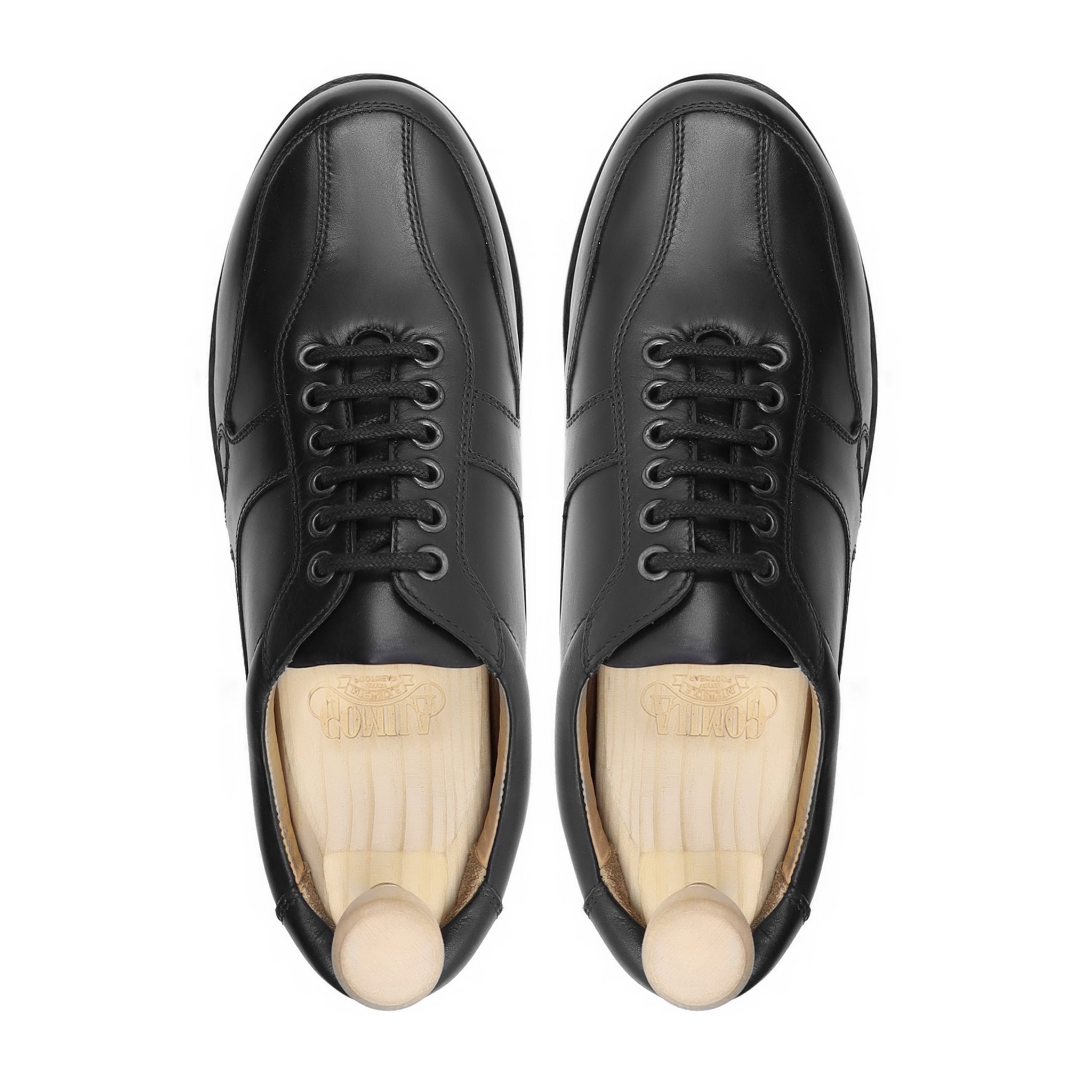 Seatle - Men's Black Calf Leather Jogger - Goodyear Welted