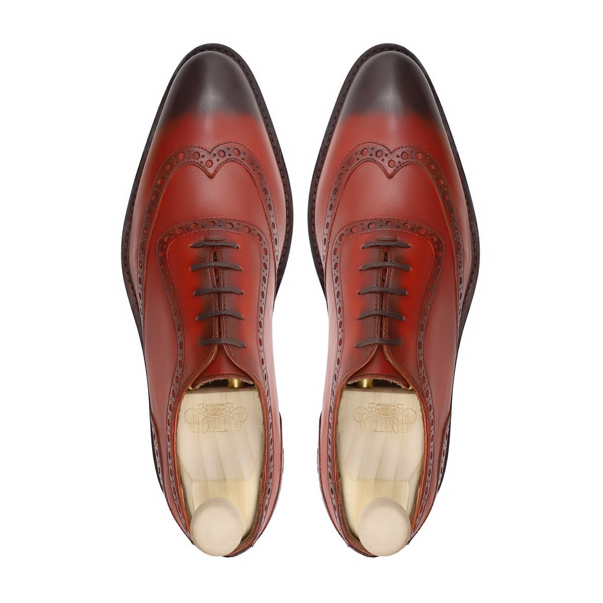 Shish - Men's Burnished Oxblood Calf Leather Oxford Shoe - Goodyear Welted
