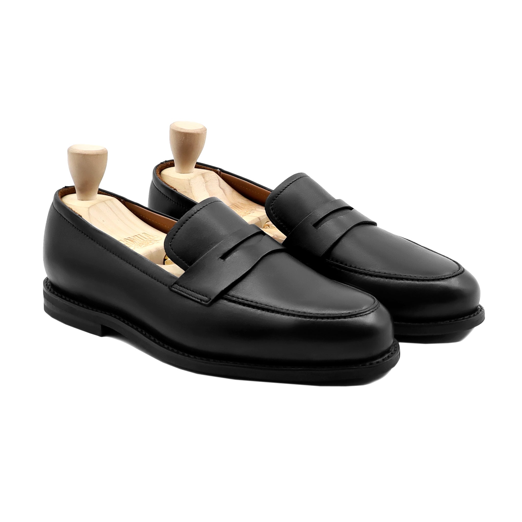 Sicilom - Men's Black Calf Leather Loafer - Goodyear Welted