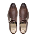 Arnold - Men's Burnished Brown Calf Leather Single Monkstrap