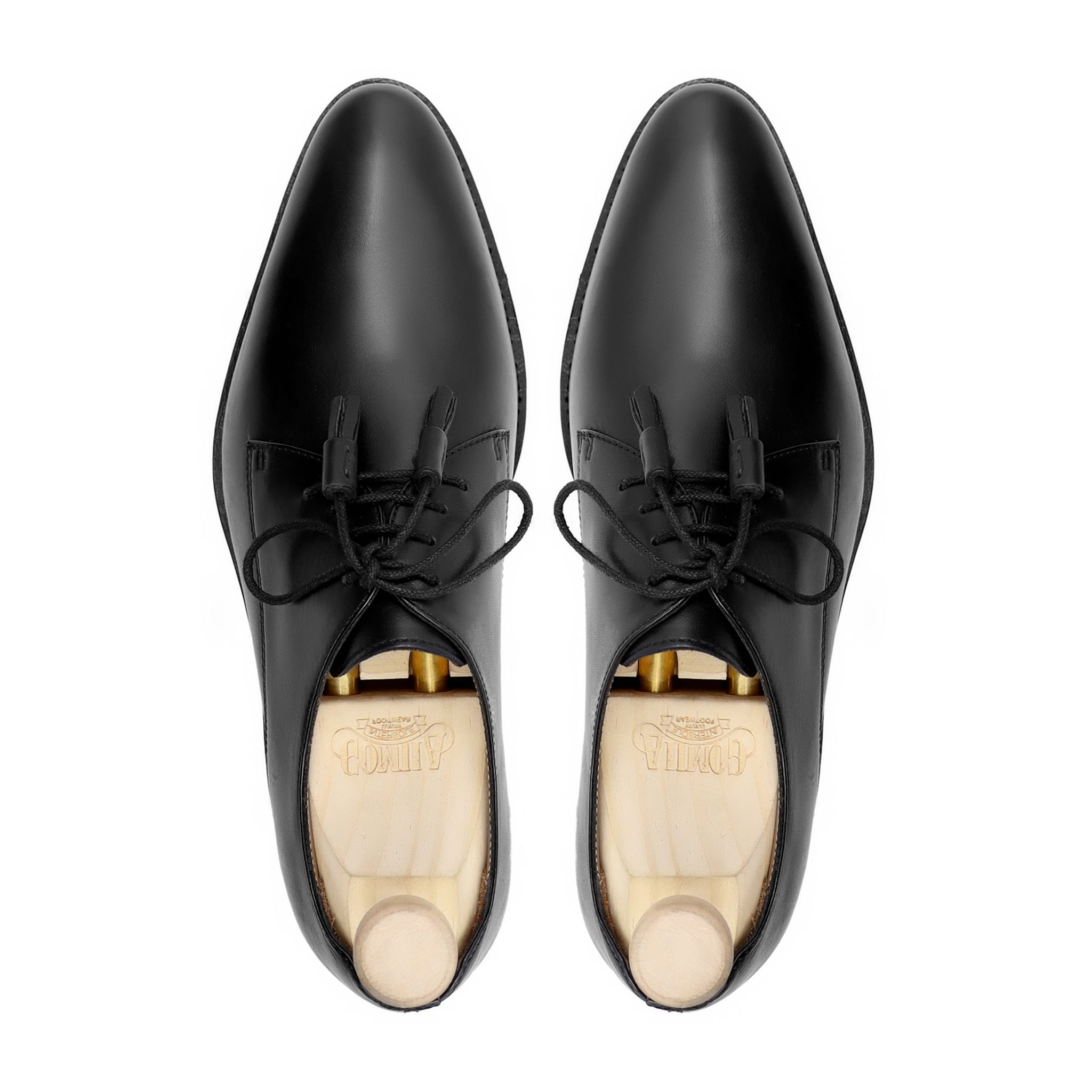 Stamb - Men's Black Calf Leather Derby Shoe - Goodyear Welted