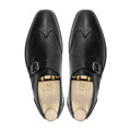 Tad - Men's Black Calf Leather Single Monkstrap - Goodyear Welted