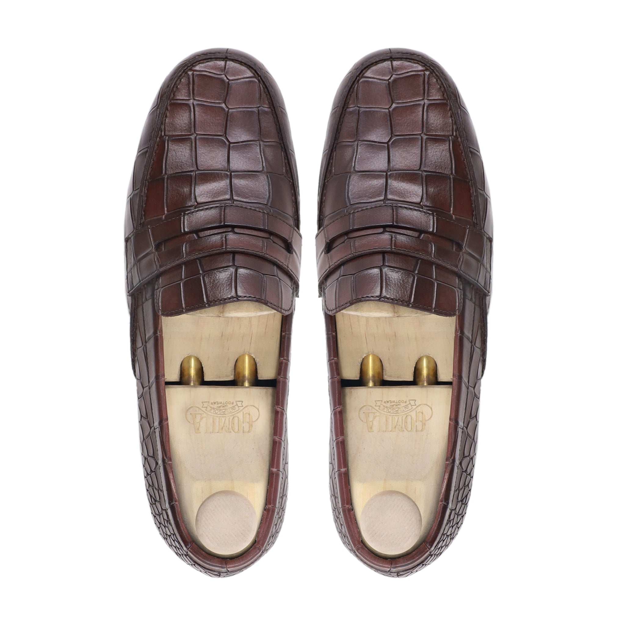 Figaro - Men's Chocolate Brown Calf Leather Loafer