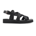 Grumpy - Men's Black Hand Woven Calf Leather Sandal