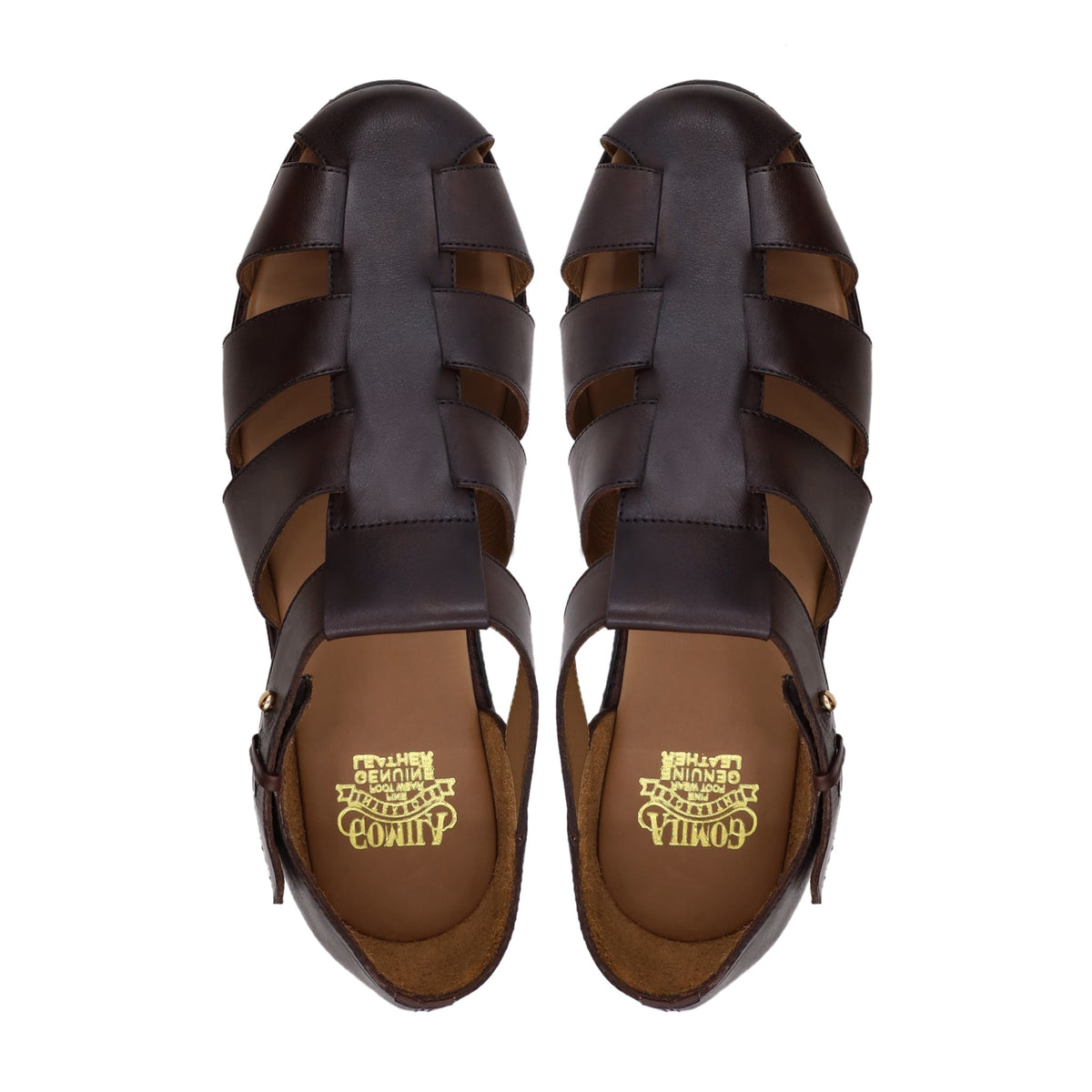Rahma - Men's Brown Calf Leather Sandal