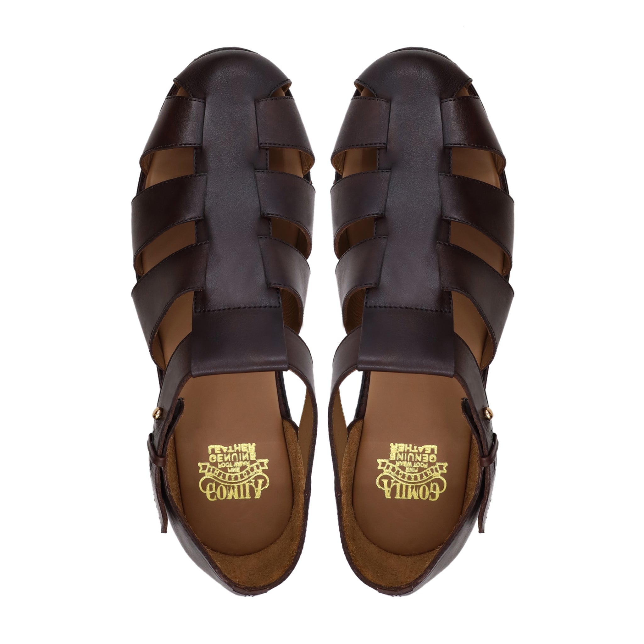 Rahma - Men's Brown Calf Leather Sandal
