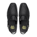 Tyke - Men's Black Pebble Grain Leather Sandal