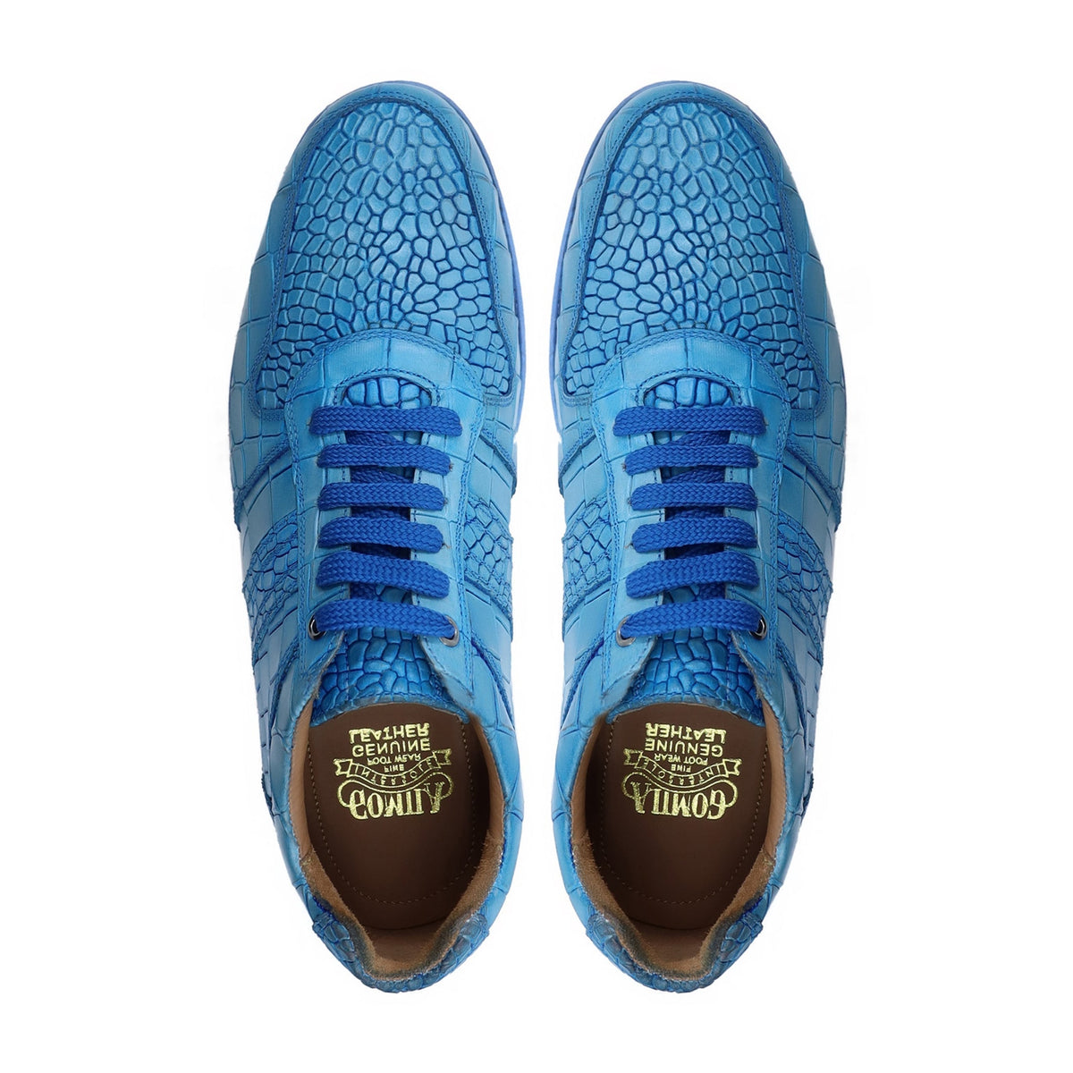 Langfoss - Men's Blue Calf Leather Jogger