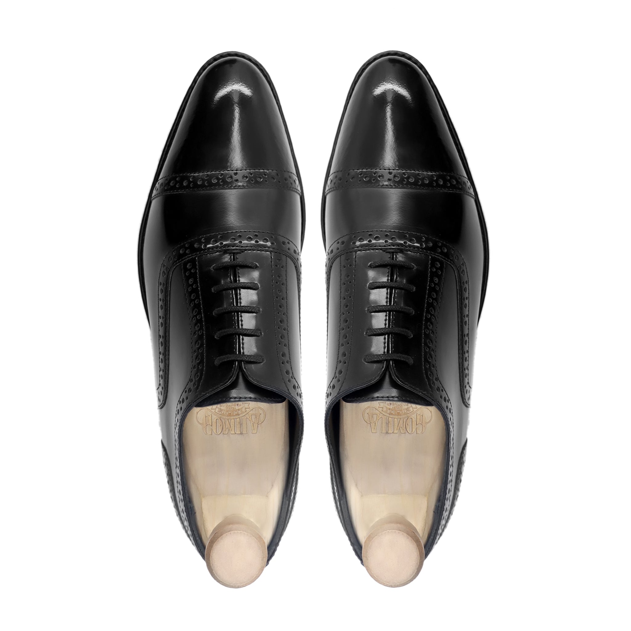 Katsu - Men's Black Box Leather High Shine Oxford Shoe