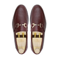 Benito - Men's Oxblood Pebble Grain Leather Loafer