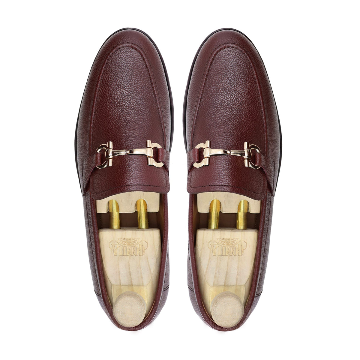 Benito - Men's Oxblood Pebble Grain Leather Loafer