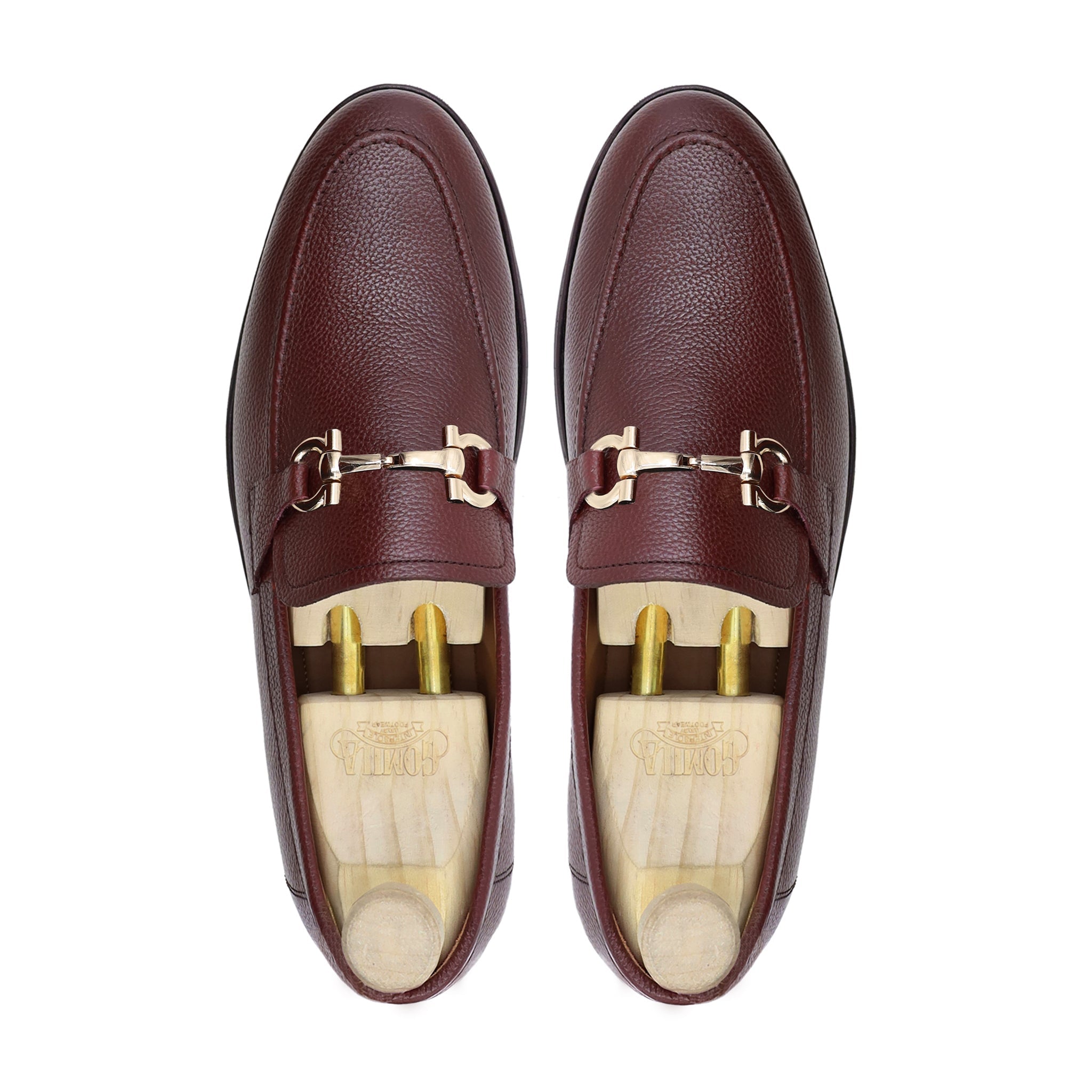 Benito - Men's Oxblood Pebble Grain Leather Loafer