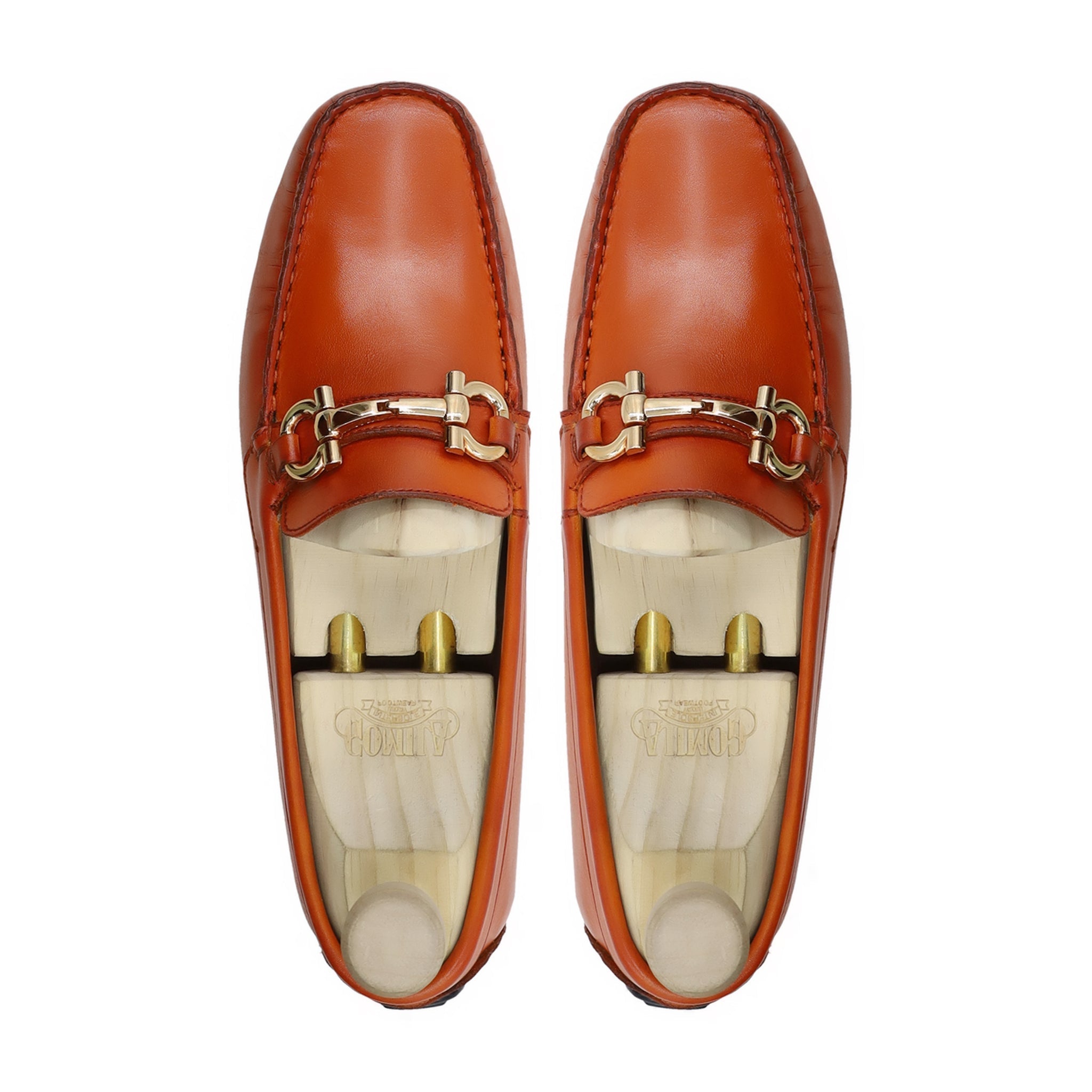 Provo - Men's Orange Tan Calf Leather Driver Shoe
