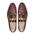 Carroll - Men's Brown Calf Leather and Harris Tweed Loafer