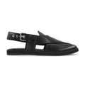 Scarlet - Men's Black Calf Leather Sandal
