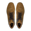 Curion - Men's Brown Kid Suede Leather Jogger