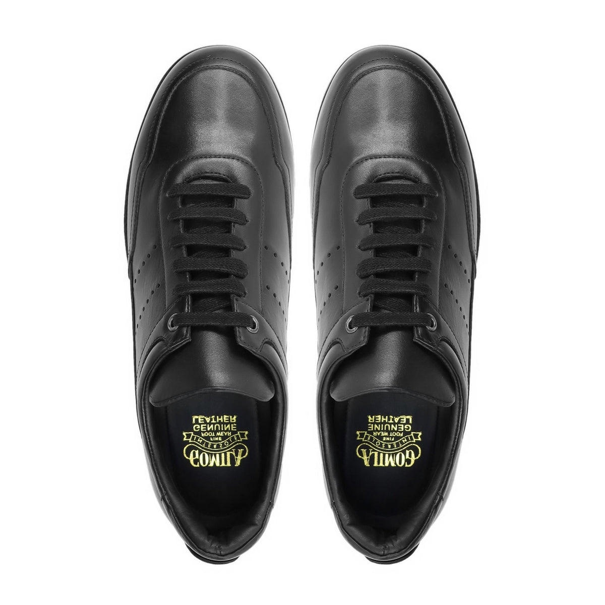 Prome - Men's Black Calf Leather Jogger
