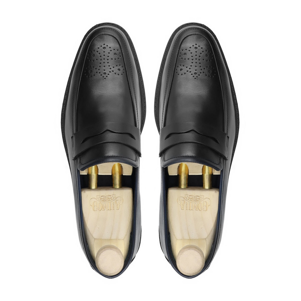 Molybdix - Men's Black Calf Leather Loafer