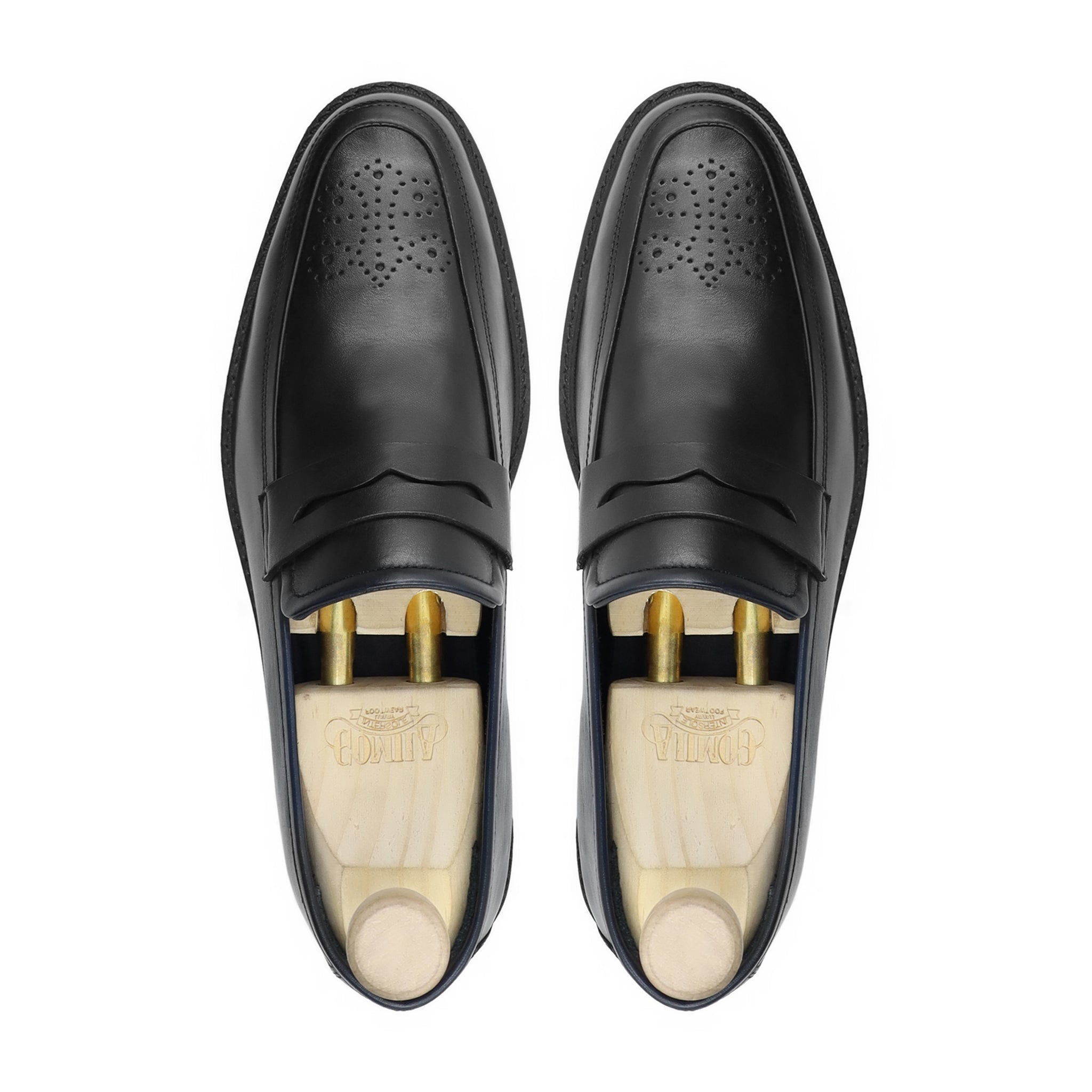 Molybdix - Men's Black Calf Leather Loafer