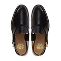 Bianca - Men's Dark Brown Box Leather High Shine Sandal