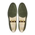Citrine - Men's Olive Green Kid Suede Loafer