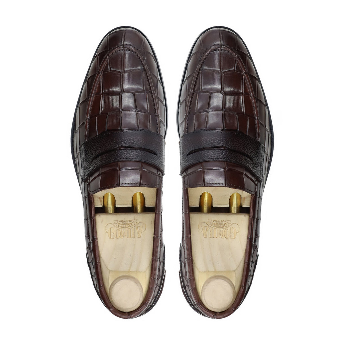 Oregano - Men's Dark Brown Calf Leather Loafer