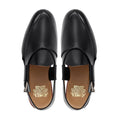 Jacey - Men's Black Calf Leather Sandal