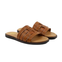 Caswell - Men's Tan Calf Leather Slipper