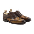Harvana - Men's Burnished Tan Brown Calf Leather Oxford Shoe - Goodyear Welted