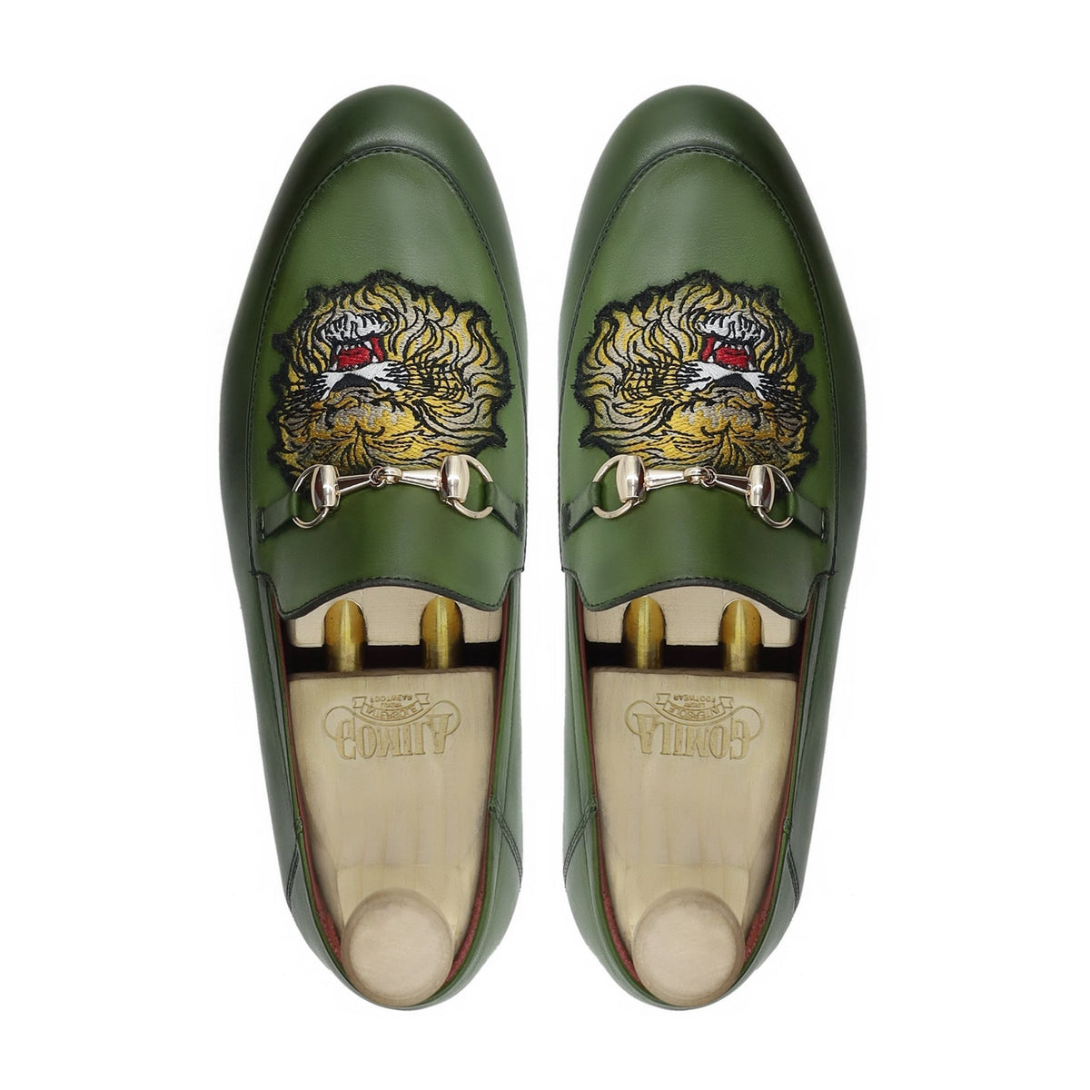 Senecio - Men's Green Calf Leather Loafer