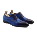 Lobelia - Men's Burnished Blue Calf Leather Oxford Shoe