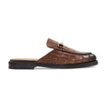 Percival - Men's Burnished Brown Calf Leather Slipper