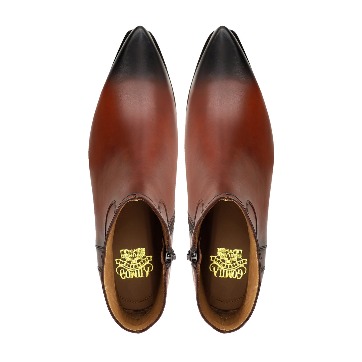 Mabel - Men's Burnished Brown Calf Leather Chelsea Boot
