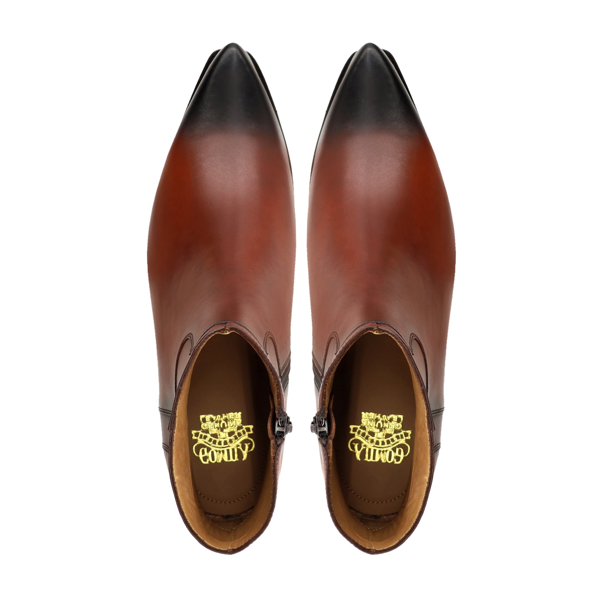 Mabel - Men's Burnished Brown Calf Leather Chelsea Boot