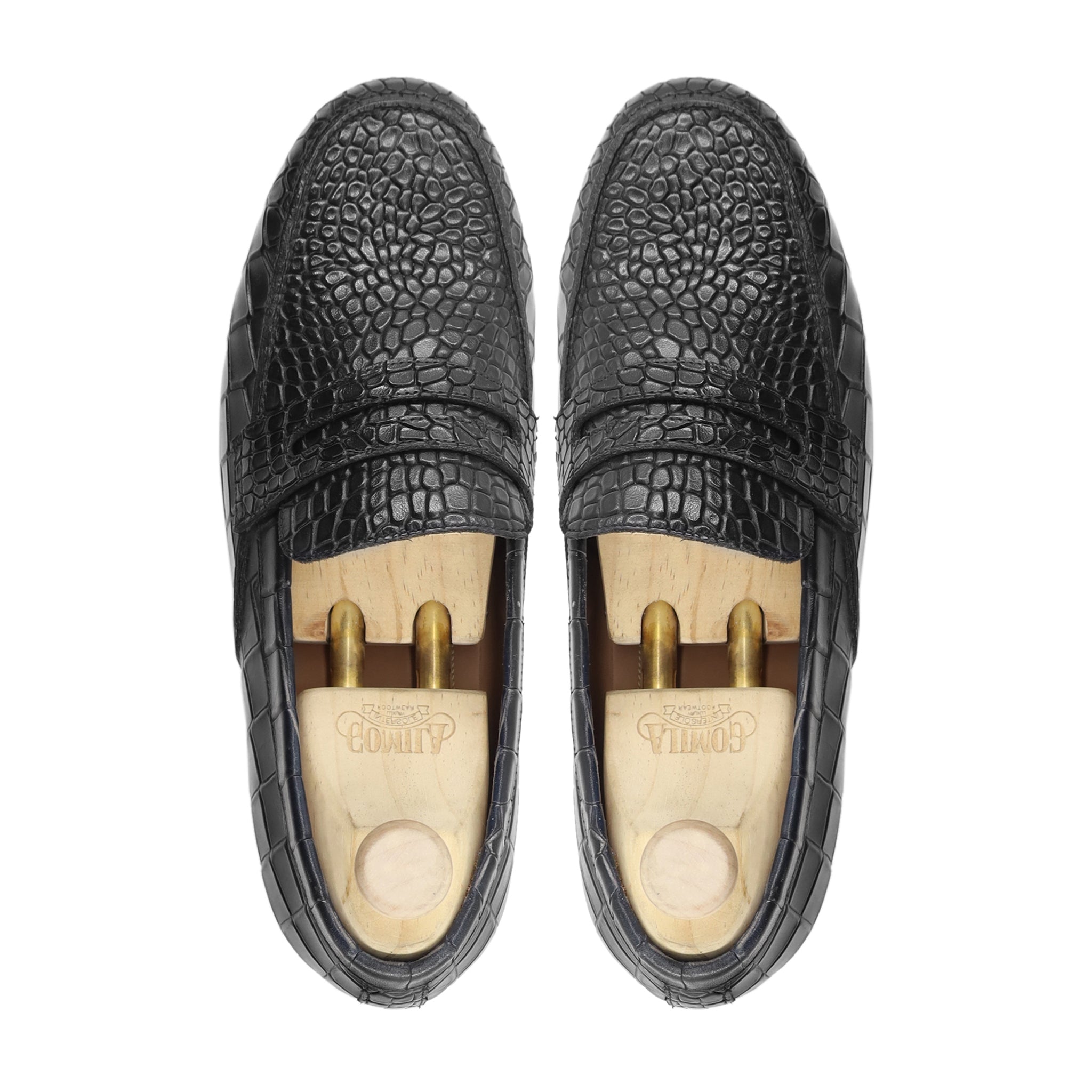 Aleck - Men's Black Calf Leather Loafer