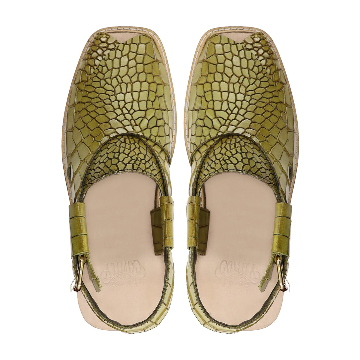 Lawson - Men's Green Patina Calf Leather Sandal