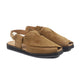 Rory - Men's Camel Kid Suede Sandal