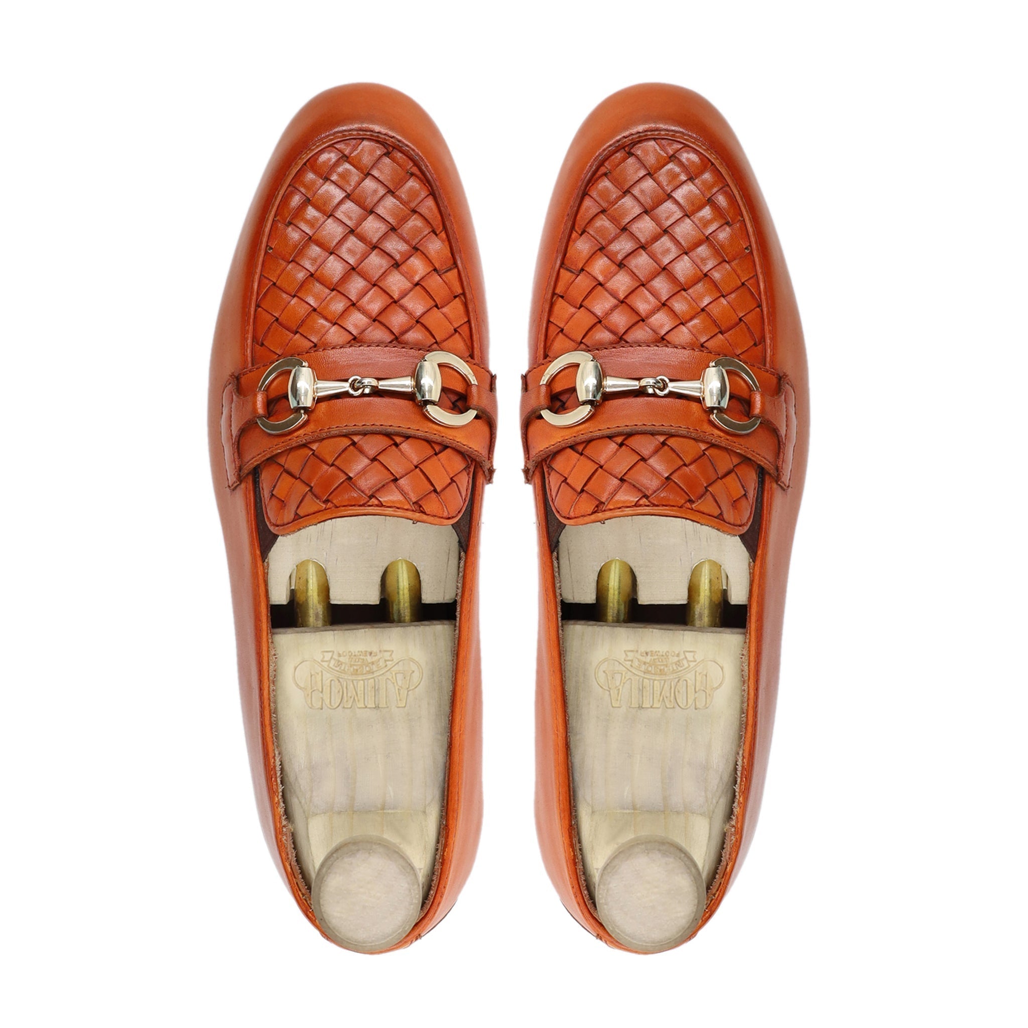 Malmo - Men's Tan Calf and Hand Woven Calf Leather Loafer
