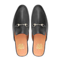 Orkanger - Men's Black Calf Leather Slipper