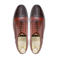 Homyel - Men's Light and Dark Brown Calf Leather Oxford Shoe