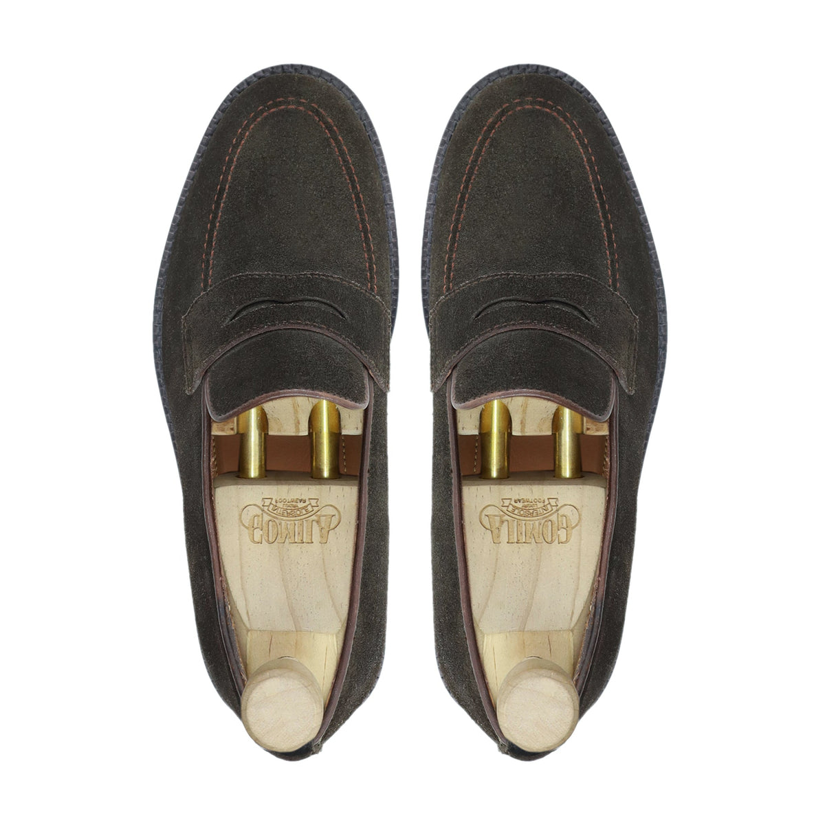 Gothenburg - Men's Dark Brown Kid Suede Loafer