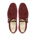 Kalmar - Men's Oxblood Kid Suede Single Monkstrap