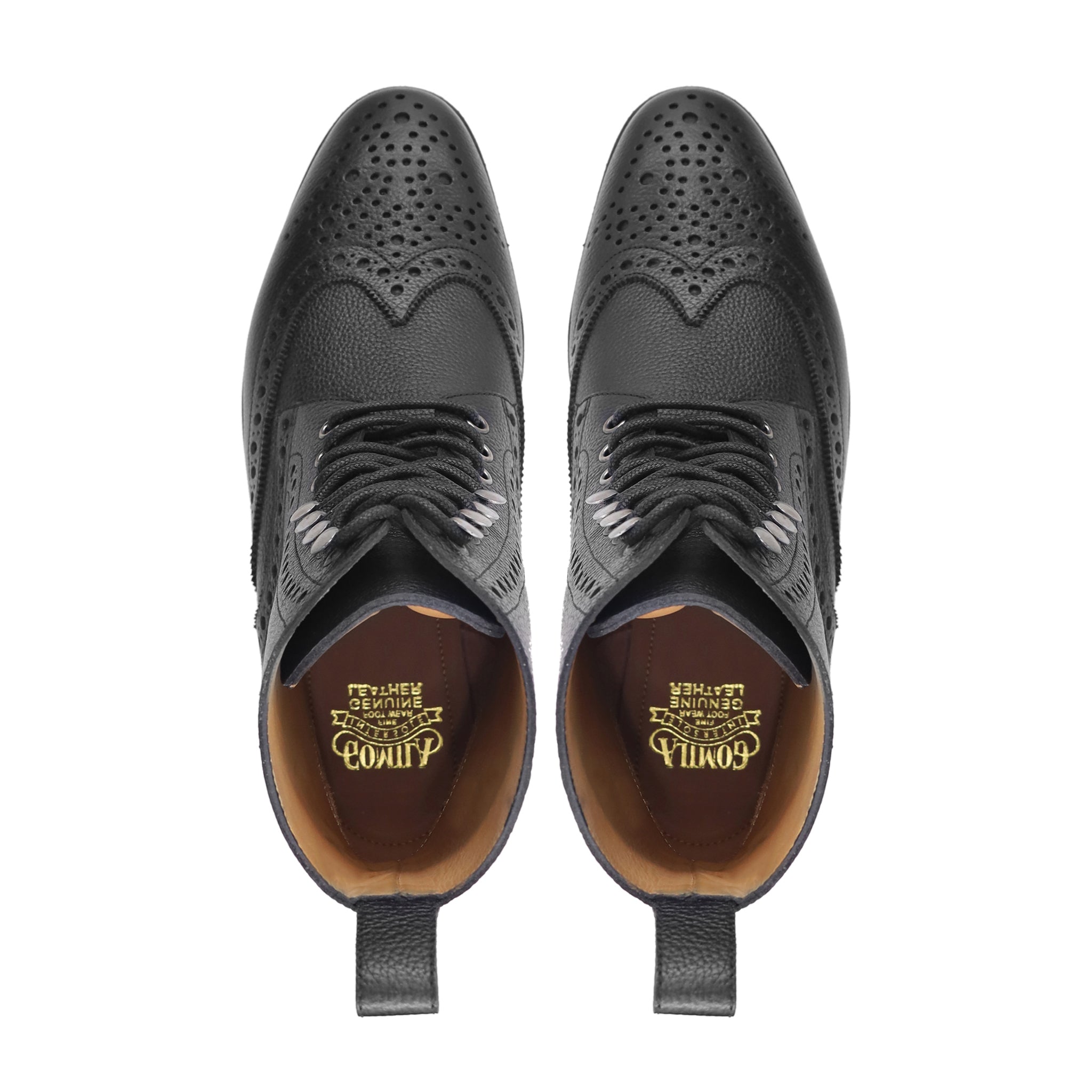 Baluran - Men's Black Pebble Grain Leather Boot