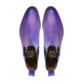 Miskol - Men's Lilac, Indigo and Violet Patina Calf Leather Chelsea Boot
