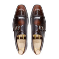 Strombus - Men's Burnished Brown Box Leather High Shine Single Monkstrap